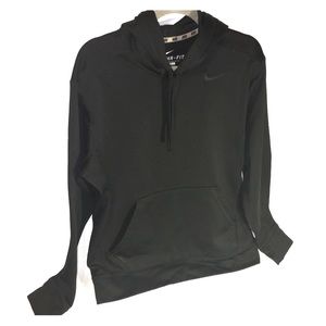 Black Nike Hoodie with embroidered logo